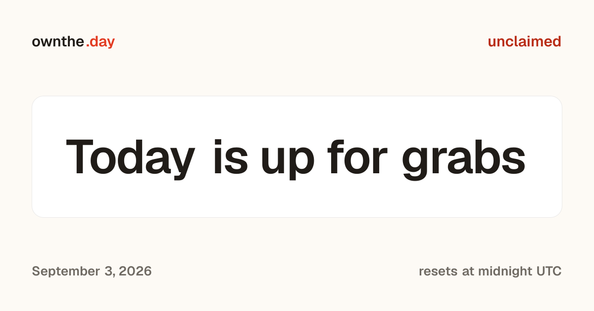 I made a site with exactly one ad slot. Pay 1, own the entire page until midnight UTC or until someo